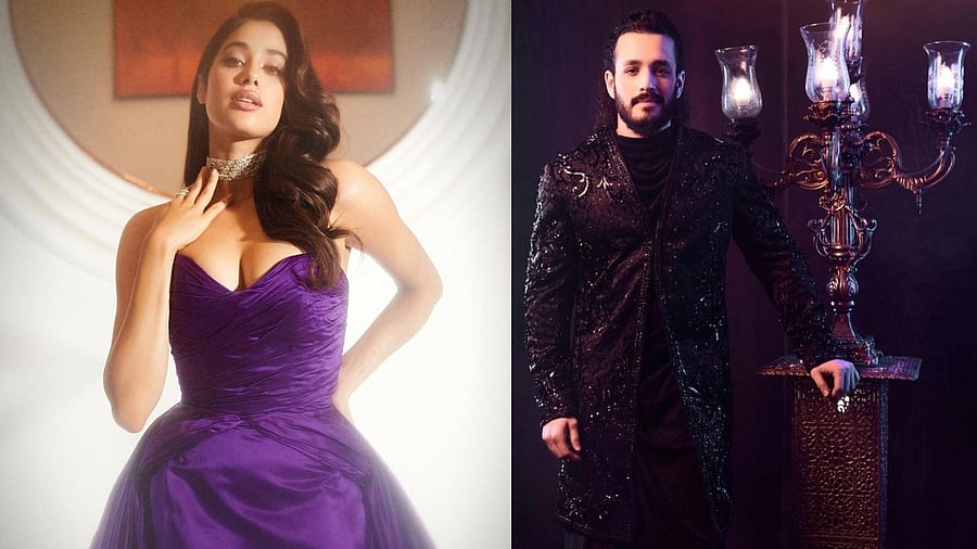 Photo of Janhvi Kapoor and Akhil Akkineni. Credit: Special Arrangement