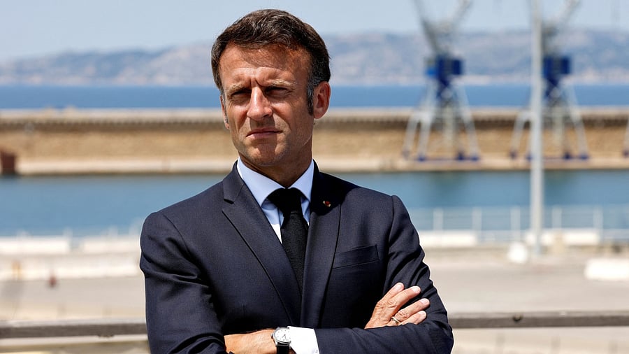 French President Emmanuel Macron. Credit: Reuters File Photo