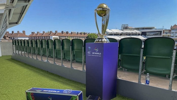 The trophy of ICC World Cup. Credit: PTI File Photo