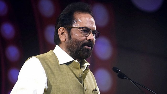 Senior BJP leader and former Union minister Mukhtar Abbas Naqvi. Credit: IANS Photo