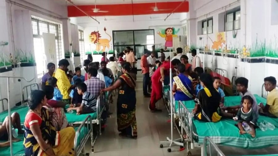 Students being treated at Raichur Institute of Medical Sciences in Raichur. Credit: Special Arrangement