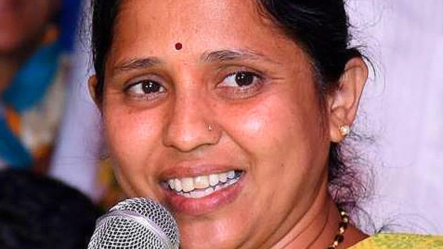 Shimoga Rural MLA Sharada Puryanaik. Credit: DH Photo