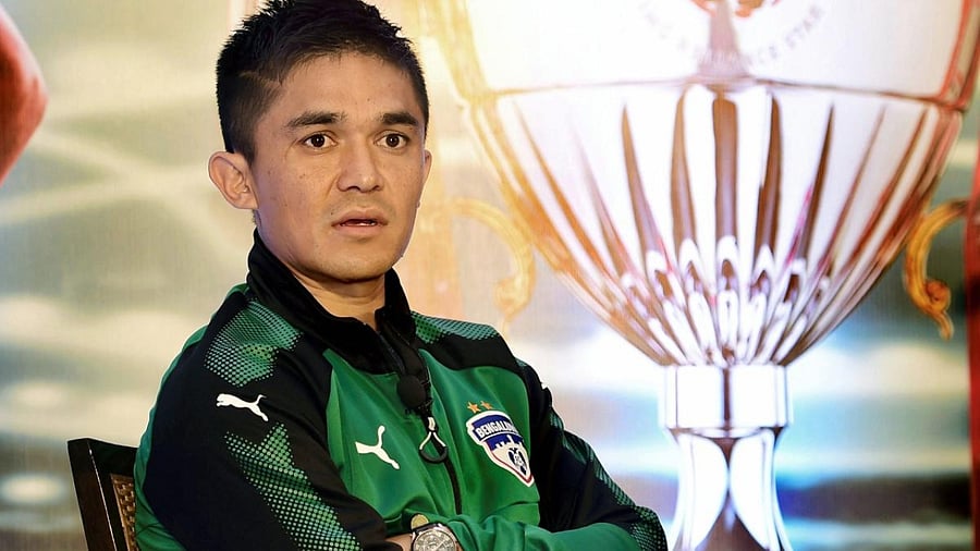 Sunil Chhetri. Credit: PTI File Photo