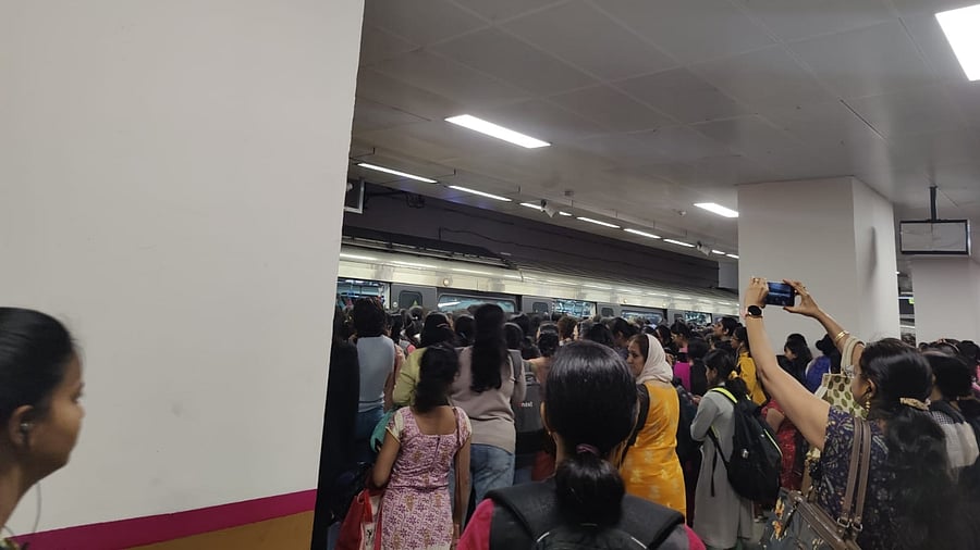 The scene at the Majestic metro station on July 04, 2023. Credit: Special Arrangement