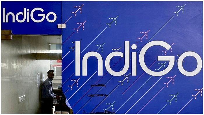 A person is seen inside an IndiGo airlines ticketing office at Chhatrapati Shivaji International airport in Mumbai, India, May 30, 2023. Credit: Reuters Photo