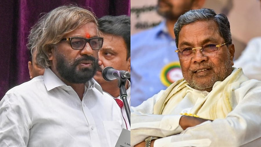 Forest Minister Eshwar Khandre(L) and Chief Minister Siddaramaiah. Credit: DH, PTI Photo