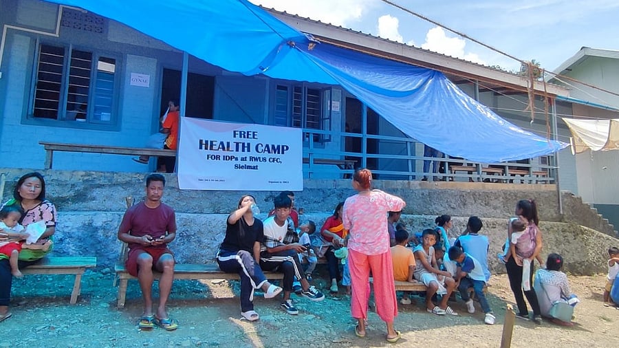 <div class="paragraphs"><p>Inmates in a relief camp in Churachandpur district. </p></div>
