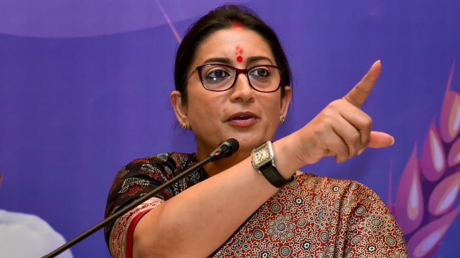 Union Minister for Women and Child Development Smriti Irani. Credit: PTI Photo