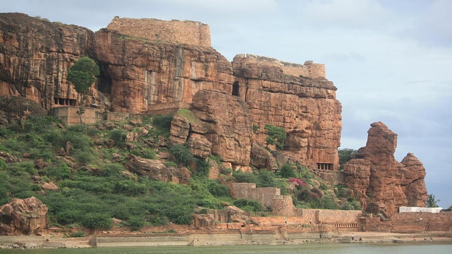 A view of Cave Temple 4 at Badami. Credit: Photos by Author
