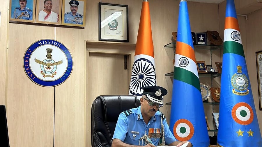 Air Vice Marshal K N Santosh VSM. Credit: Special Arrangement