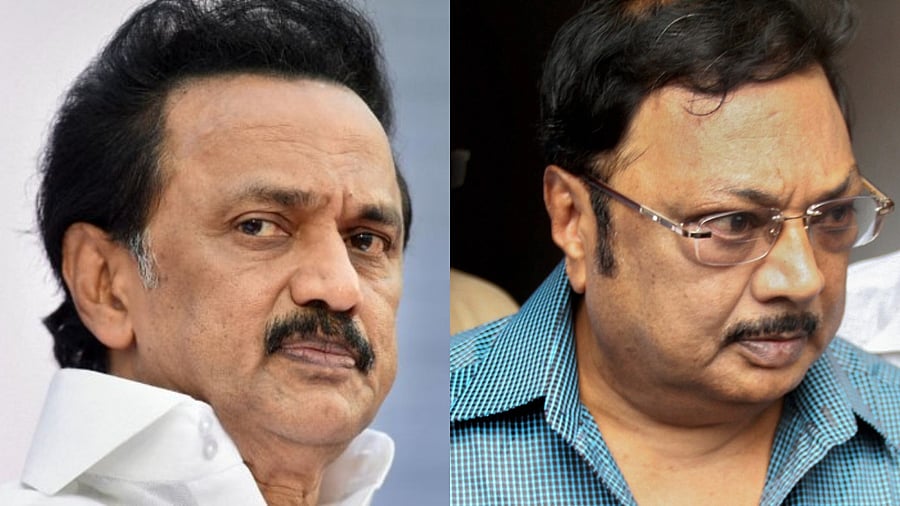 M K Stalin and his brother M K Alagiri. Credit: PTI Photos