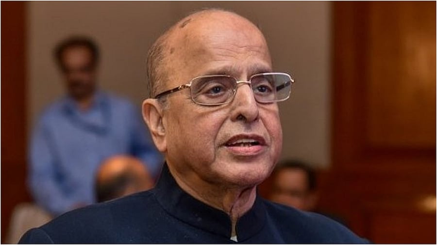 Former ISRO chairperson K Kasturirangan. Credit: Prajavani Photo