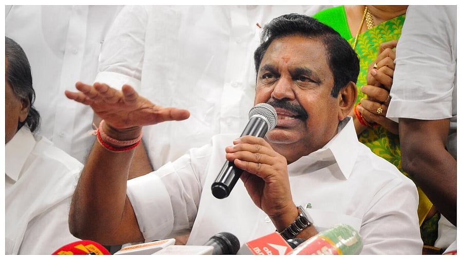 AIADMK general secretary Edappadi K Palaniswami. Credit: PTI Photo
