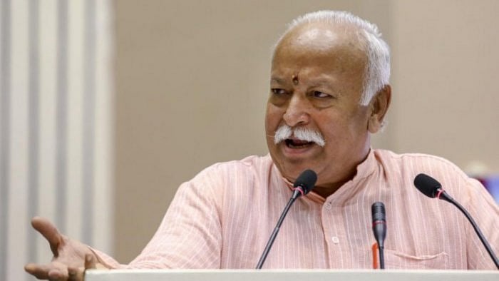 Rashtriya Swayamsevak Sangh (RSS) chief Mohan Bhagwat. Credit: PTI Photo