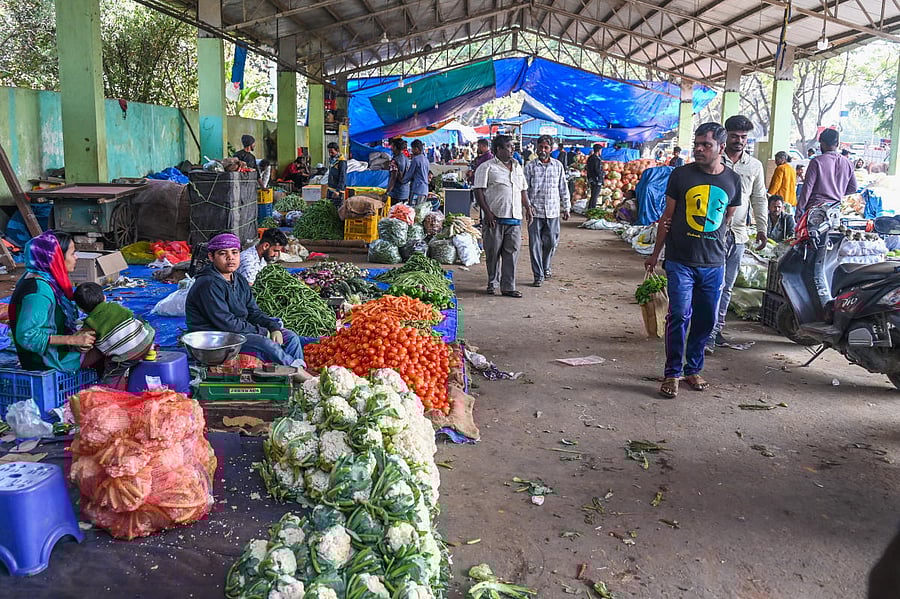 A view of the market. Credit: DH File Photo