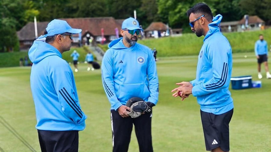 Indian cricket team during training. Credit: PTI Photo