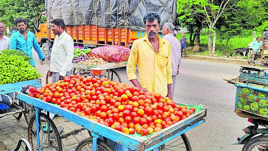 The absence of tomatoes has presented an interesting culinary and financial conundrum to people. Credit: DH Photo