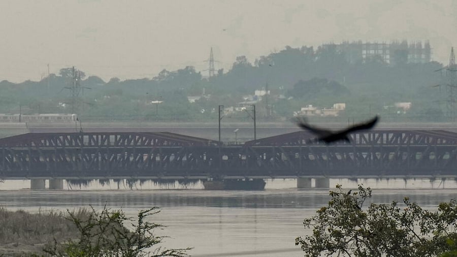 Old Yamuna Bridge (Loha Pul), in New Delhi. Credit: PTI Photo