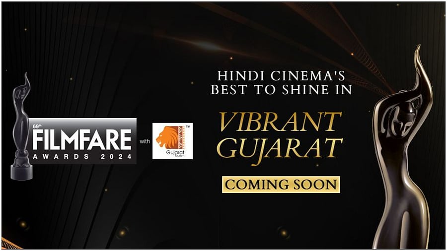 Hosting such a prestigious award ceremony in the state will attract a large number of celebrities, filmmakers and industry professionals to Gujarat, and this will boost tourism and local economy of the state, CM Patel said on the occasion. Credit: Twitter/@filmfare