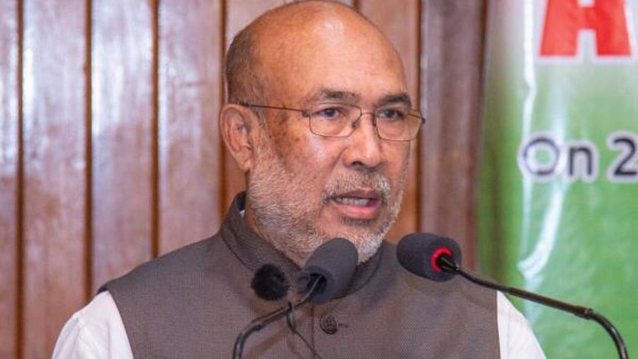 Manipur Chief Minister N Biren Singh. Credit: IANS Photo