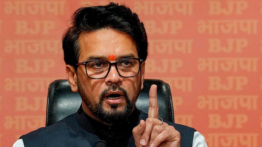 Minister for Information and Broadcasting Anurag Thakur. Credit: PTI File Photo