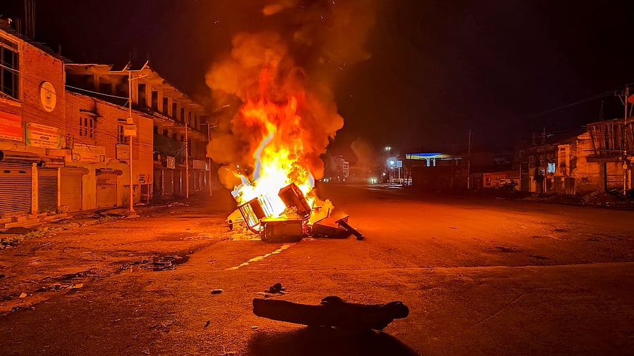 Over 140 people, mostly Kukis, have been killed and over 60,000 others have been left displaced due to the violence in Manipur since May 3. Credit: PTI File Photo