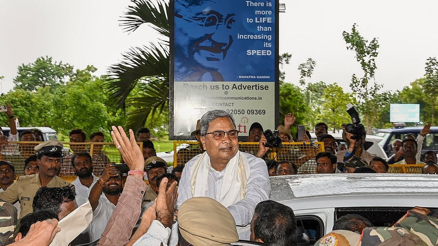 Karnataka Chief Minister Siddaramaiah in Hubballi, Tuesday, July 25, 2023. Credit: PTI Photo