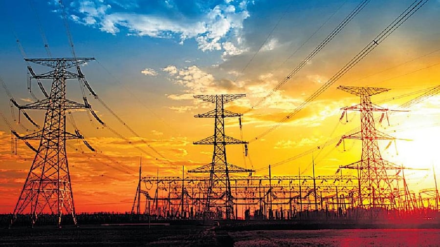 The silhouette of the evening electricity transmission pylon. Credit: Getty Image