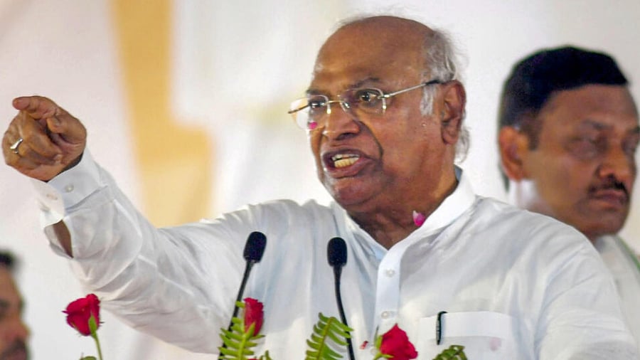  Congress President Mallikarjun Kharge. Credit: PTI Photo