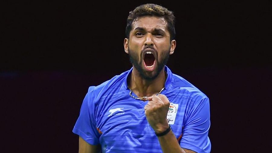 India's H S Prannoy. Credit: PTI Photo