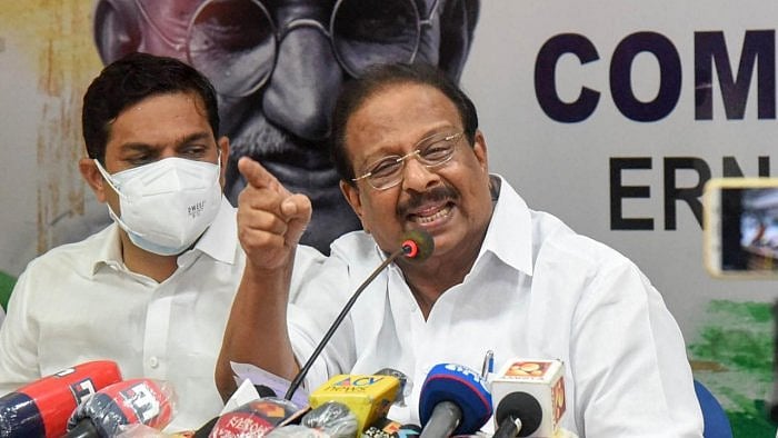 Kerala Pradesh Congress Committee (KPCC) chief K Sudhakaran. Credit: PTI File Photo