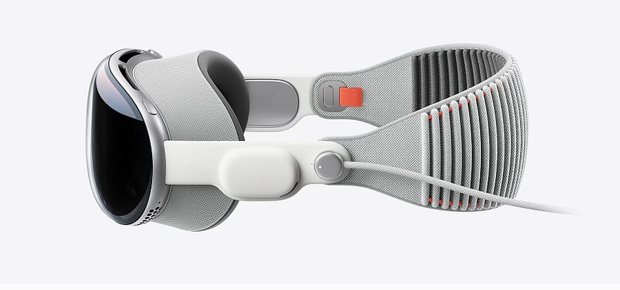 The new Vision Pro mixed reality headset. Credit: Apple