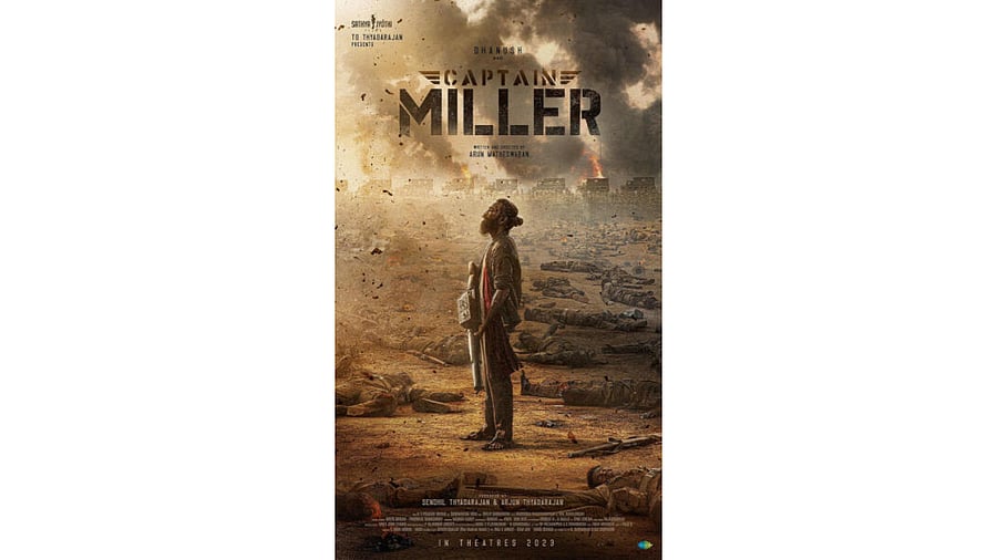 Poster of film 'Captain Miller'. Credit: PTI Photo