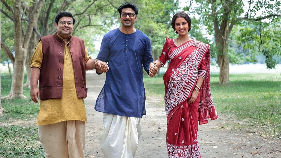 Actor Dev from his upcoming 'Byomkesh O Durgo Rahasya' movie. Credit: X/@idevadhikari