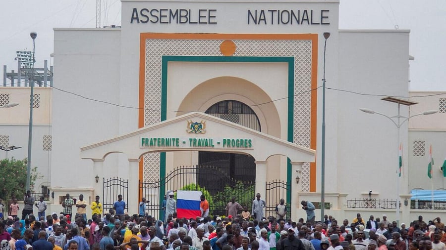 Supporters of the coup in Niger. Credit: Reuters Photo