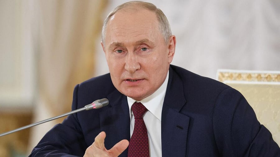 Russia's President Vladimir Putin speaks during a press conference following the Russia-Africa summit in Saint Petersburg, Russia, July 29, 2023. Credit: Reuters Photo