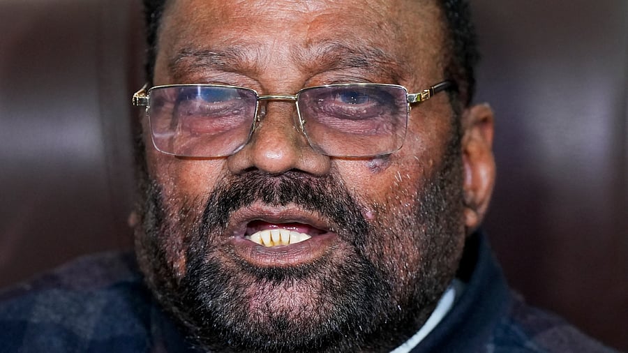 Former Uttar Pradesh minister and senior Samajwadi Party (SP) leader Swami Prasad Maurya. Credit: PTI File Photo