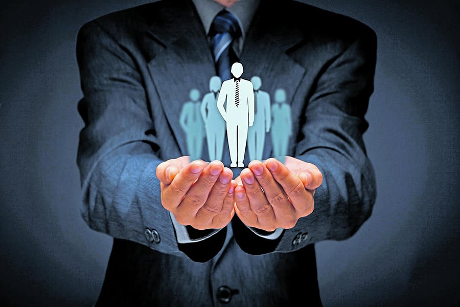 Influencer, opinion leader, team leader, CEO, market leader, and another business leading concepts.