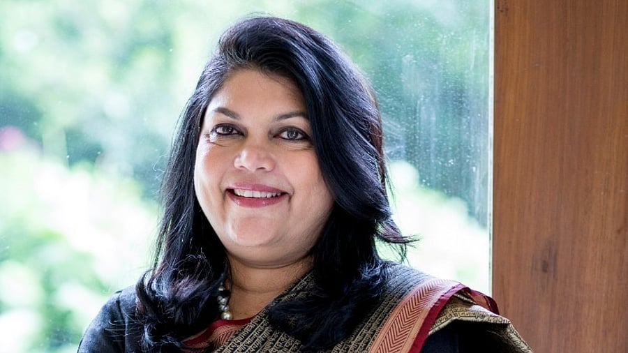 Nykaa's founder and CEO Falguni Nayar. Credit: LinkedIn/@Falguni Nayar