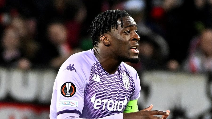 Former AS Monaco defender Axel Disasi. Credit: Reuters File Photo
