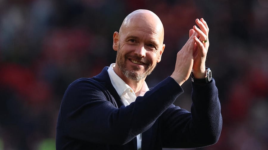 Manchester United manager Erik ten Hag. Credit: Reuters Photo
