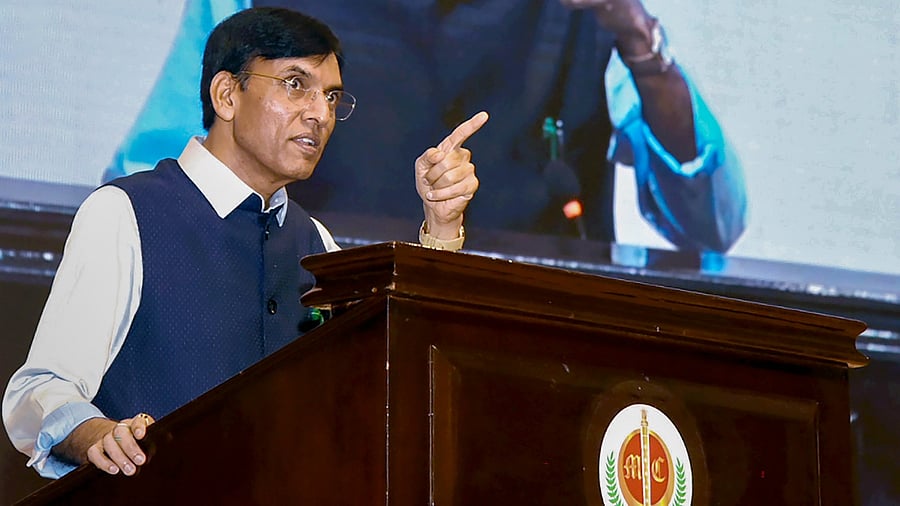 Mansukh Mandaviya. Credit: PTI Photo