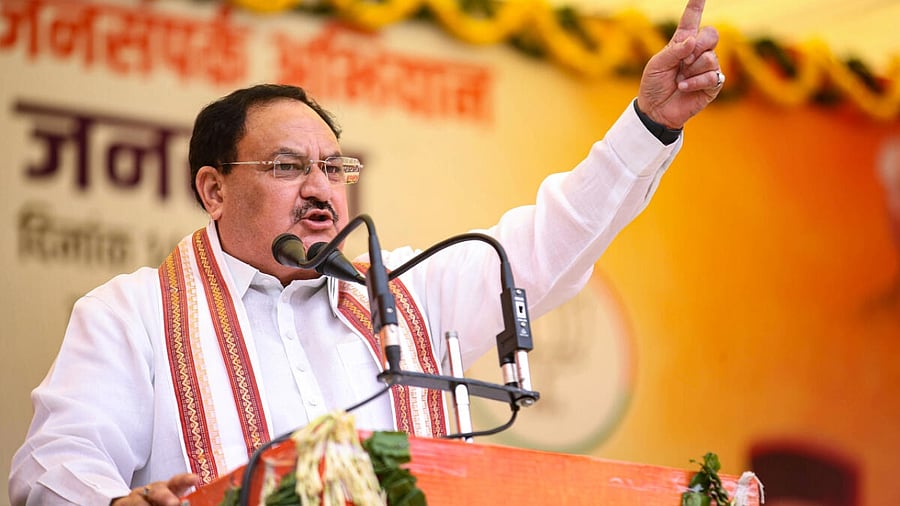 BJP president J P Nadda. Credit: PTI Photo