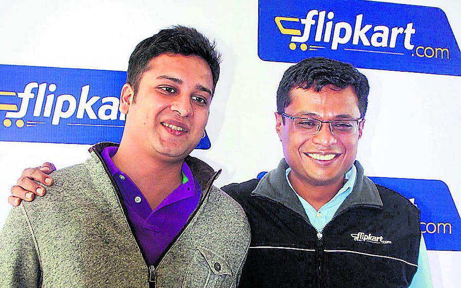 Sachin Bansal and Binny Bansal | Flipkart founders | Net worth: $1.2 and $1.1 billion. Credit: (PTI Photo) 