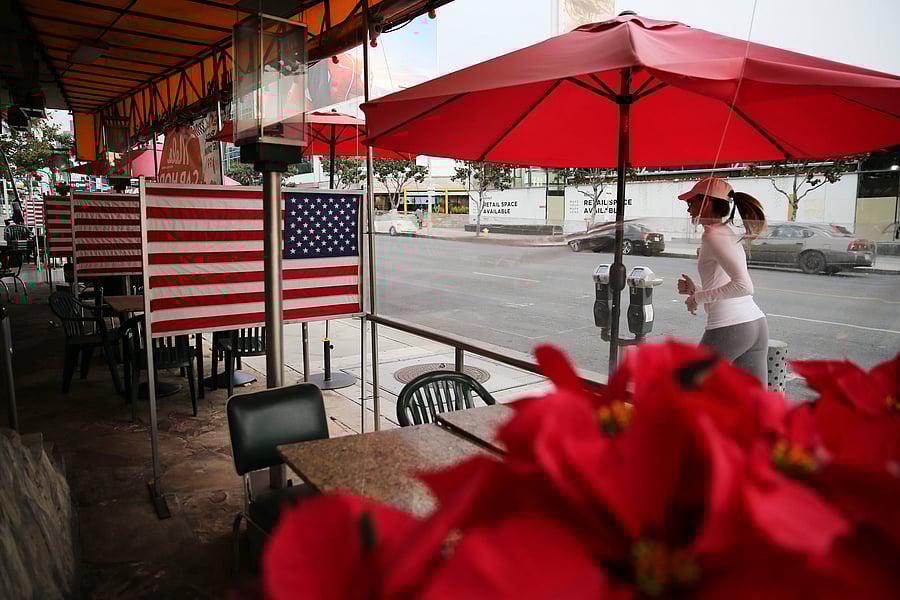 Under US state order, 33 million residents of California have entered into regional shutdowns in an attempt to contain the spread of the coronavirus as ICU capacity has dipped below 15 percent in most regions of the state. Credit: AFP