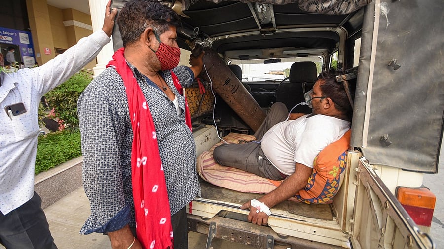 Covid-19 Second Wave: Heart-wrenching pictures of patients battling for breath
