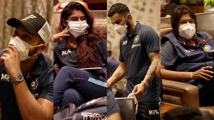 Indian men, women's cricket teams leave for England tour; See Pics