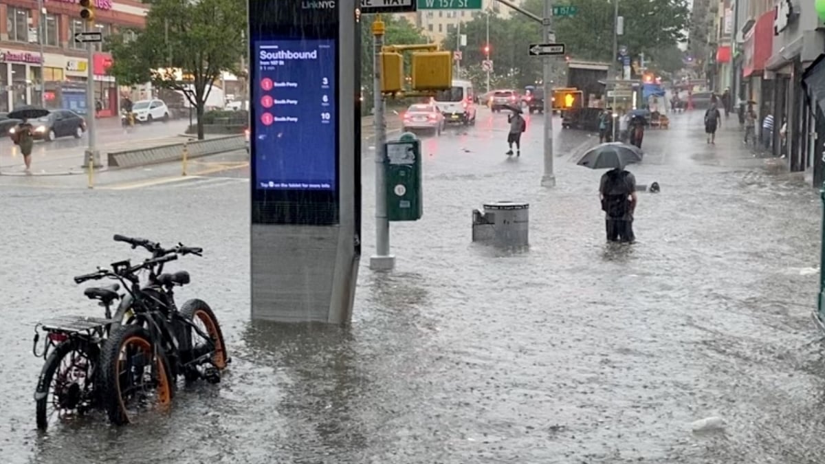 New York flooded as tropical storm Elsa brings heavy rain; See Pics