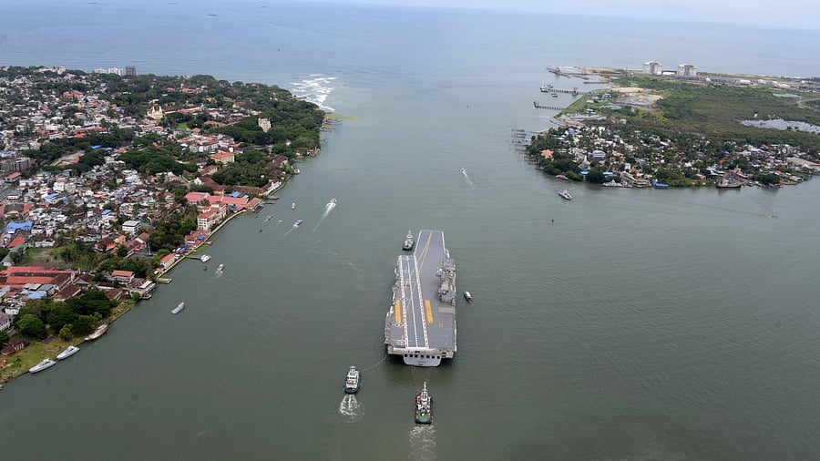 In Pics | IAC-1, India's 1st indigenous aircraft carrier begins trials