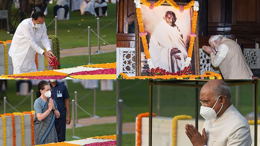 Gandhi Jayanti: Political bigwigs pay homage to 'Father of the Nation'